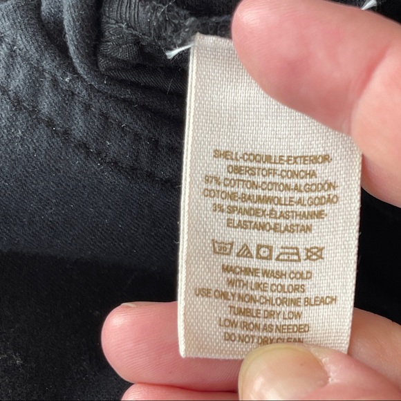 Free People Size 26 Black Polka Dot Corduroy Skinny Jeans Pants - Picture 5 of 5